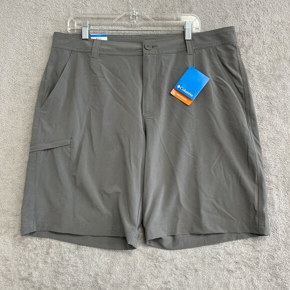 NEW Columbia Men's Size 38x10 Omni-Shade Shorts City Grey Outdoor Cargo - Picture 1 of 7